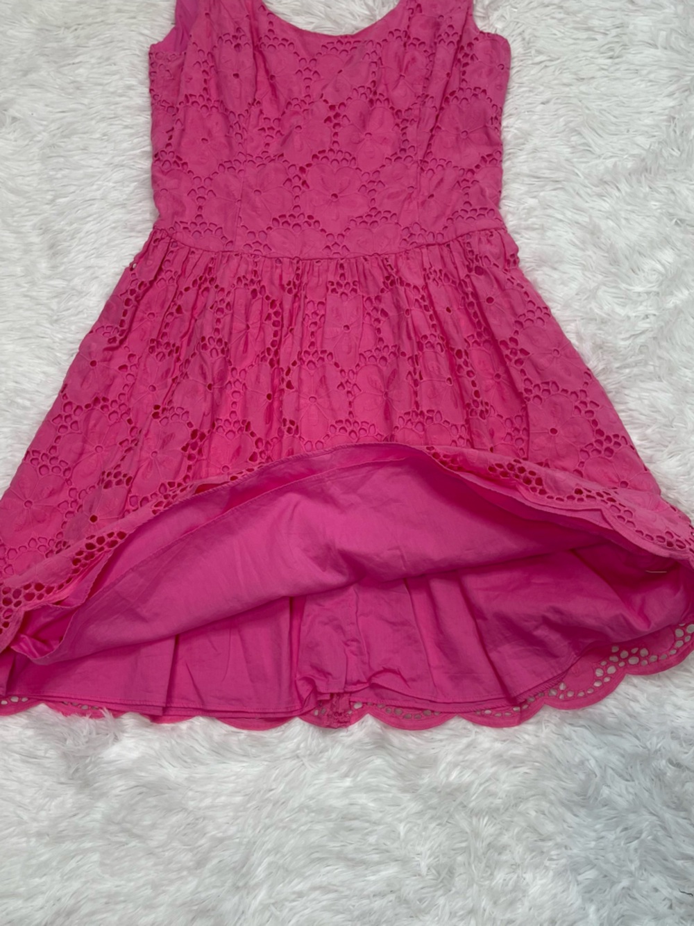 Lilly Pulitzer Pink Eyelet Midi Dress - Picture 6 of 10